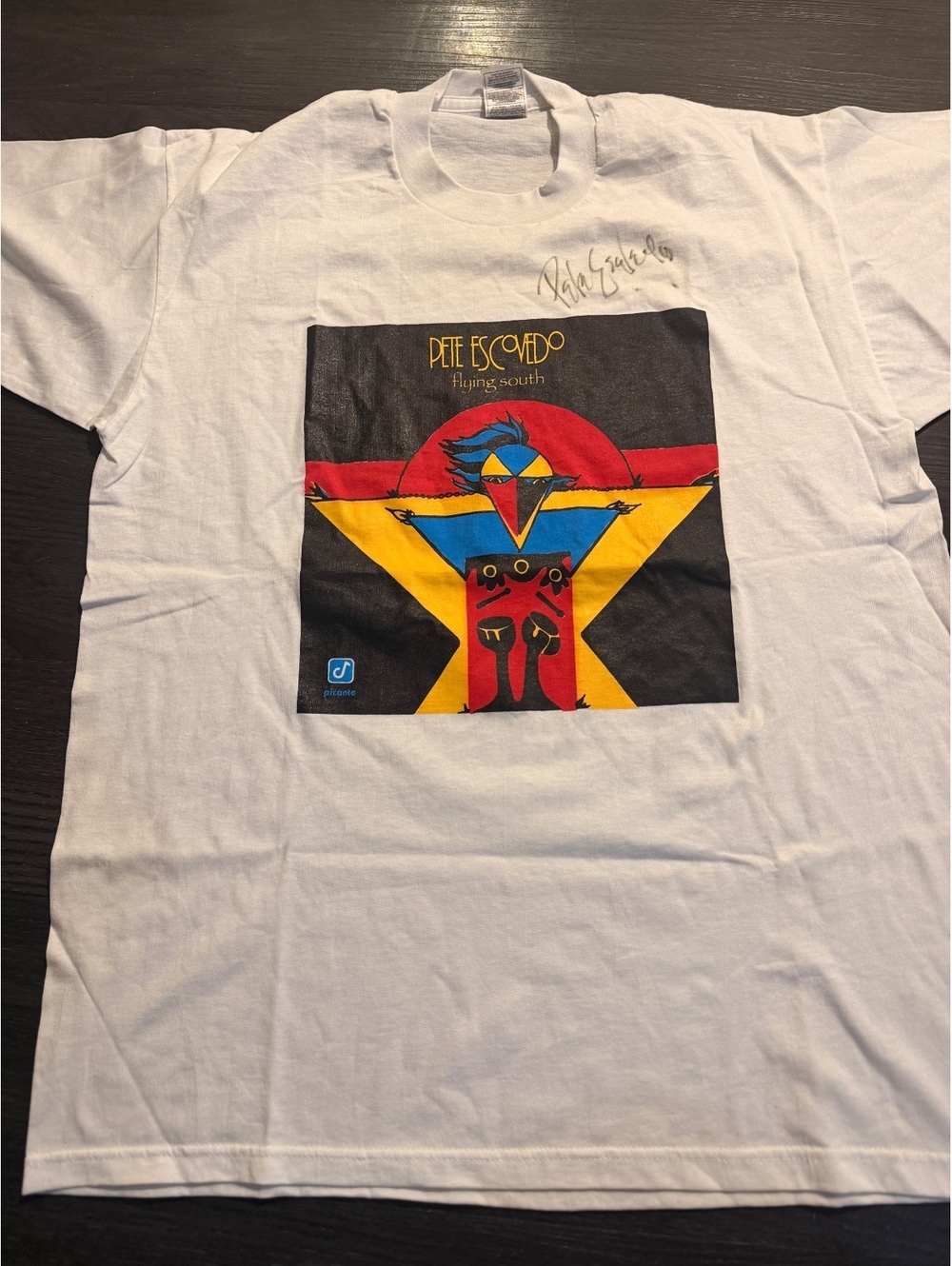 Autographed 1995 Pete Escovedo Promo Tee